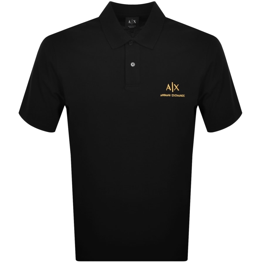 Armani Exchange Polo T Shirt Black | Mainline Menswear us